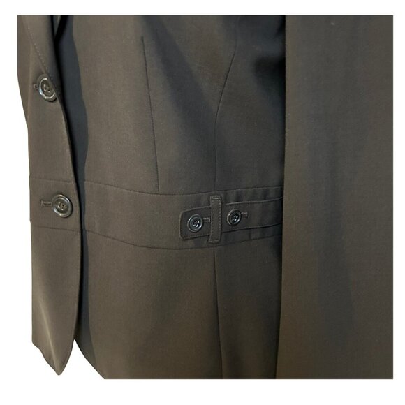 Ann Taylor Loft 2 button Suit Jacket/Blazer Women's Size 14 in Brown - Picture 4 of 6